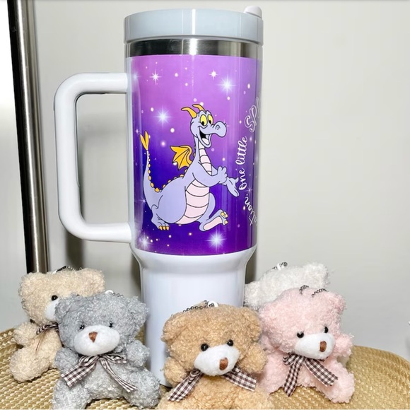 40 oz Tumbler Disney Figment the dragon of Your Imagination 40oz Water bottle/Mu - Picture 4 of 5